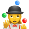 Woman Juggling emoji on Apple